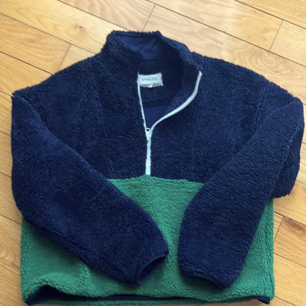 Bandier X Sincerely Jules Holly half zip SHERPA